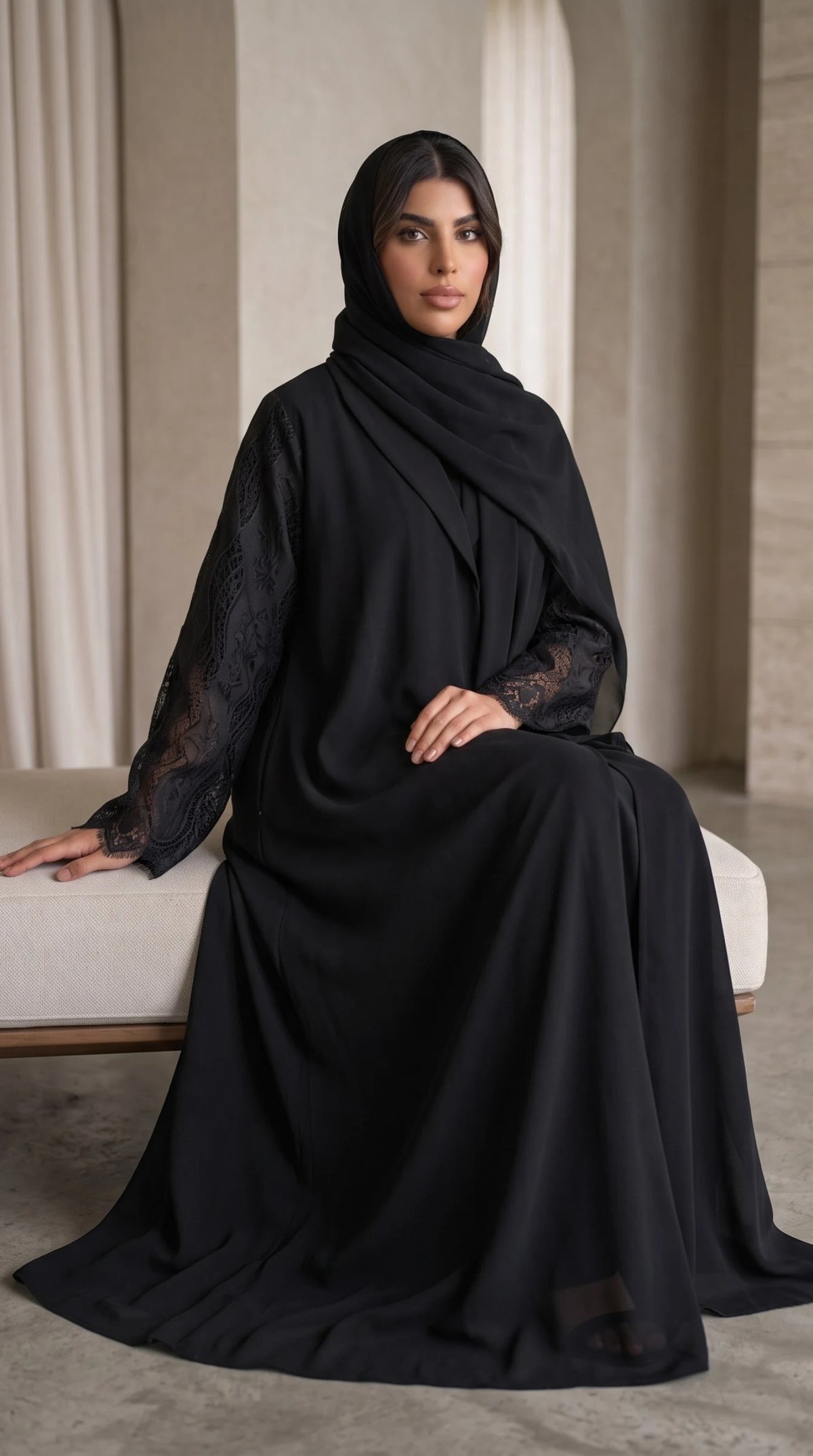 Black Court  Abaya