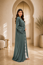 Emerald Scallop Abaya