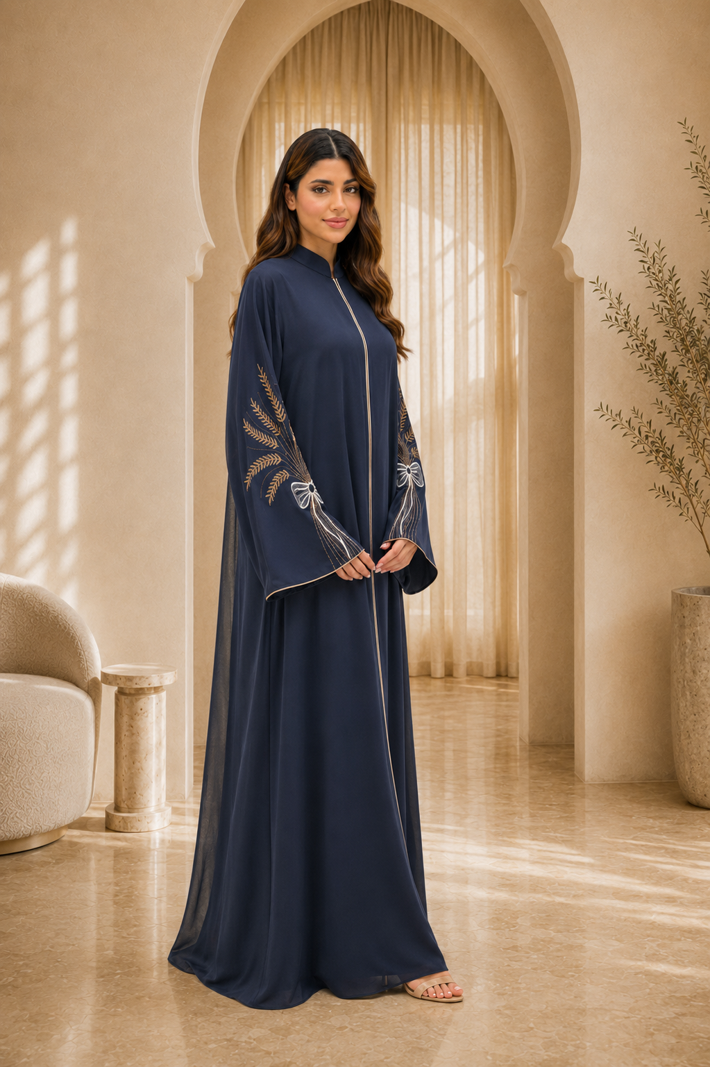 Pearl Lace Abaya
