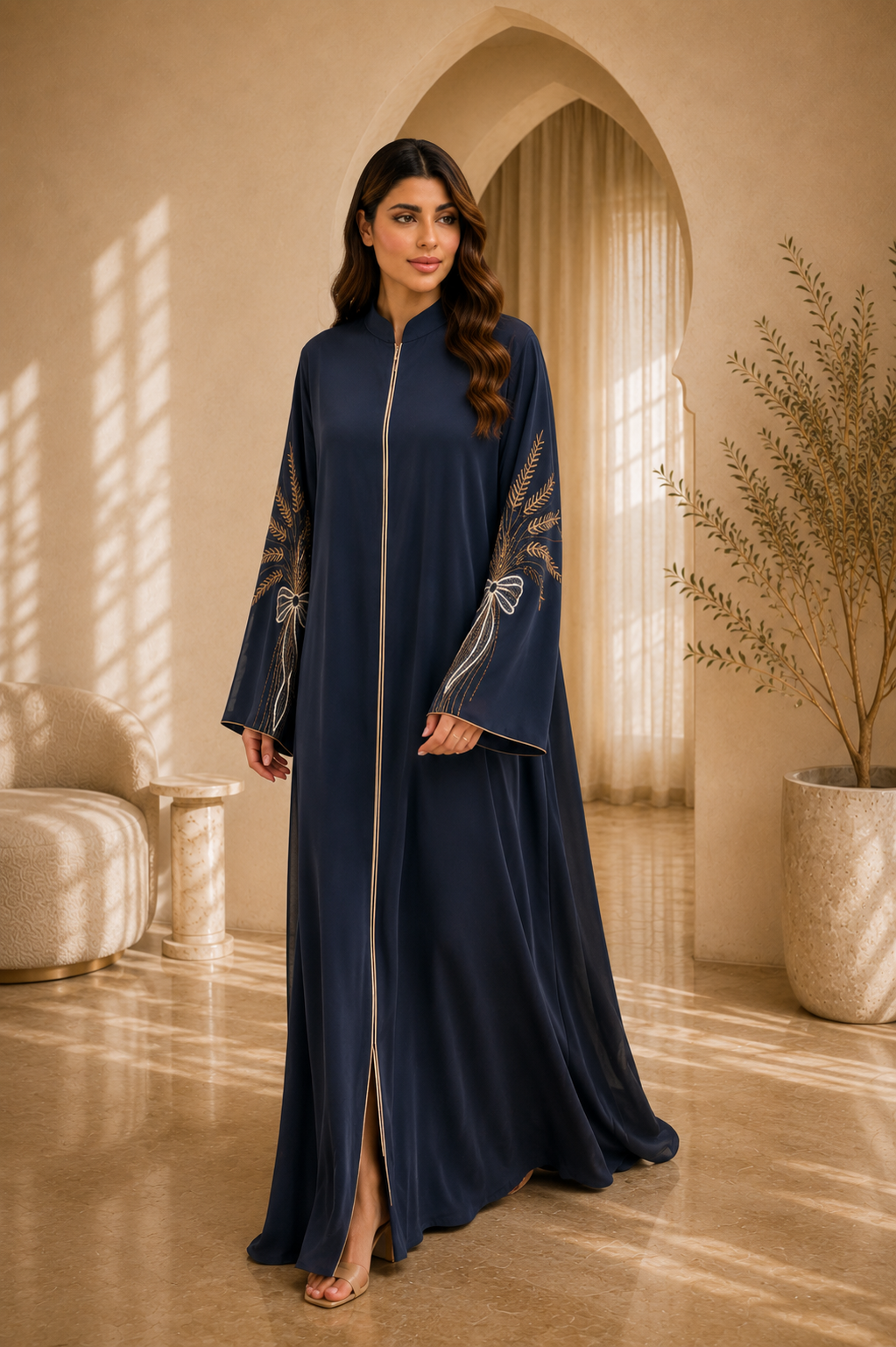 Pearl Lace Abaya