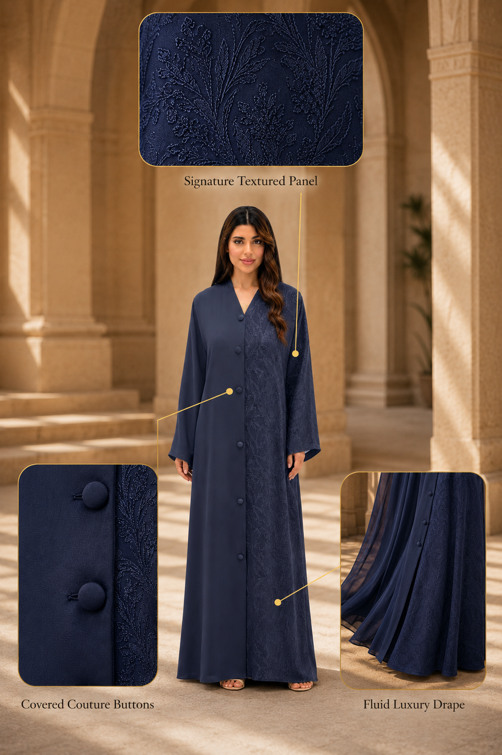 Slate Signature Abaya